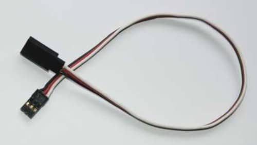 TY1 - SERVO EXTENSION LEAD 600MM BLACK TY405660 60 STRAND GOLD PIN