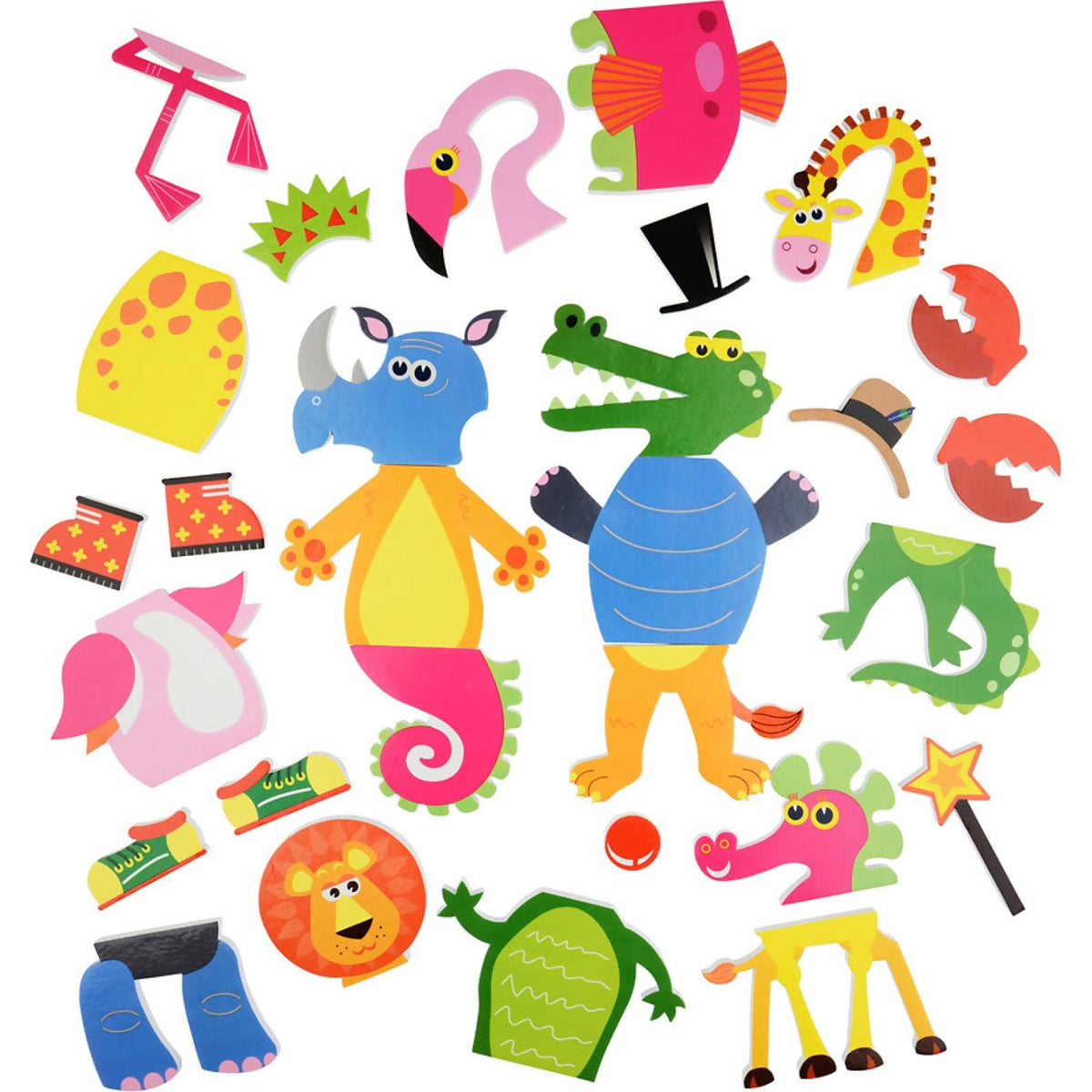 Buddy & Barney - Bath Time Stickers Weird And Wonderful Animals