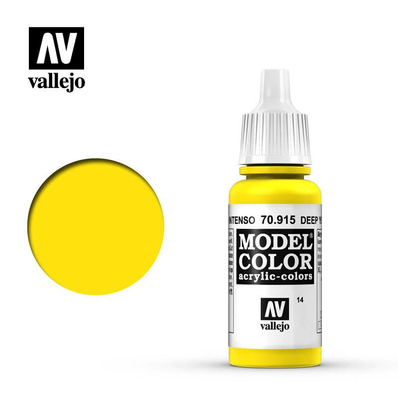 VALLEJO MODEL COLOR DEEP YELLOW 17ML AV70915
