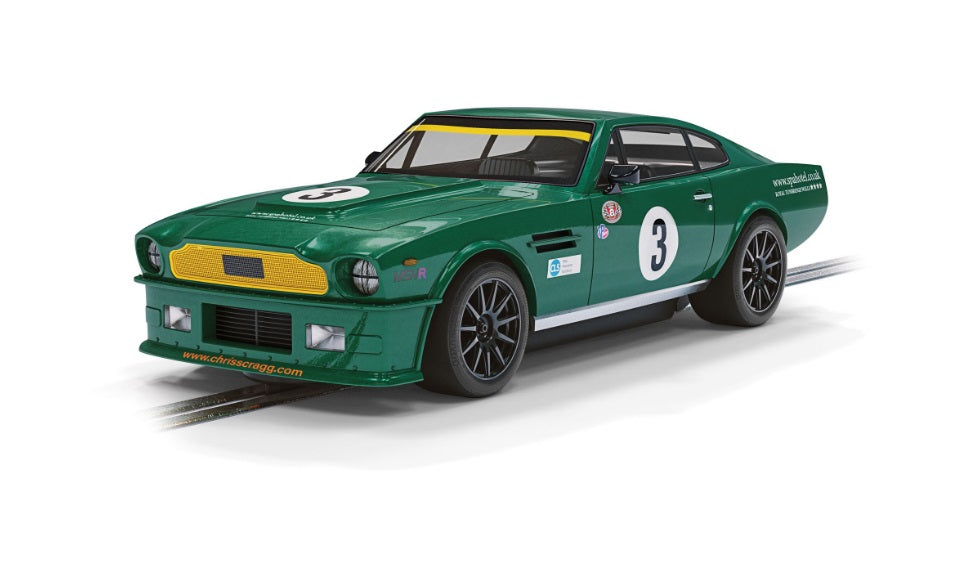 SCALEXTRIC - C4256 ASTON MARTIN V8 CHRIS SCRAGG RACING SLOT CAR ALSO SUITS CARRERA
