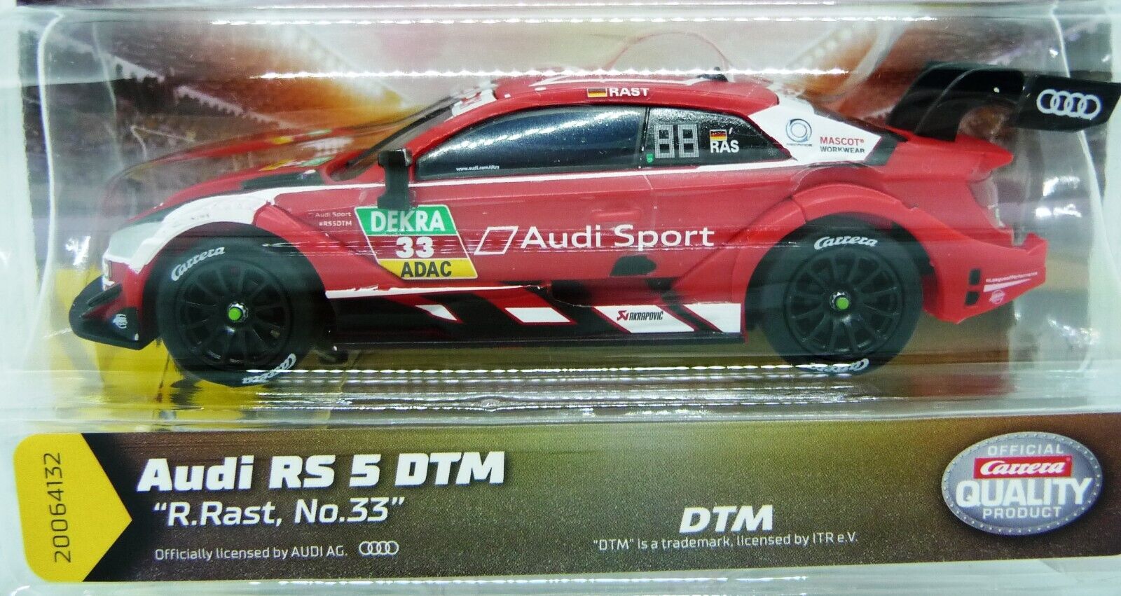 CARRERA - GO AUDI RS 5 DTM R RAST NO 33