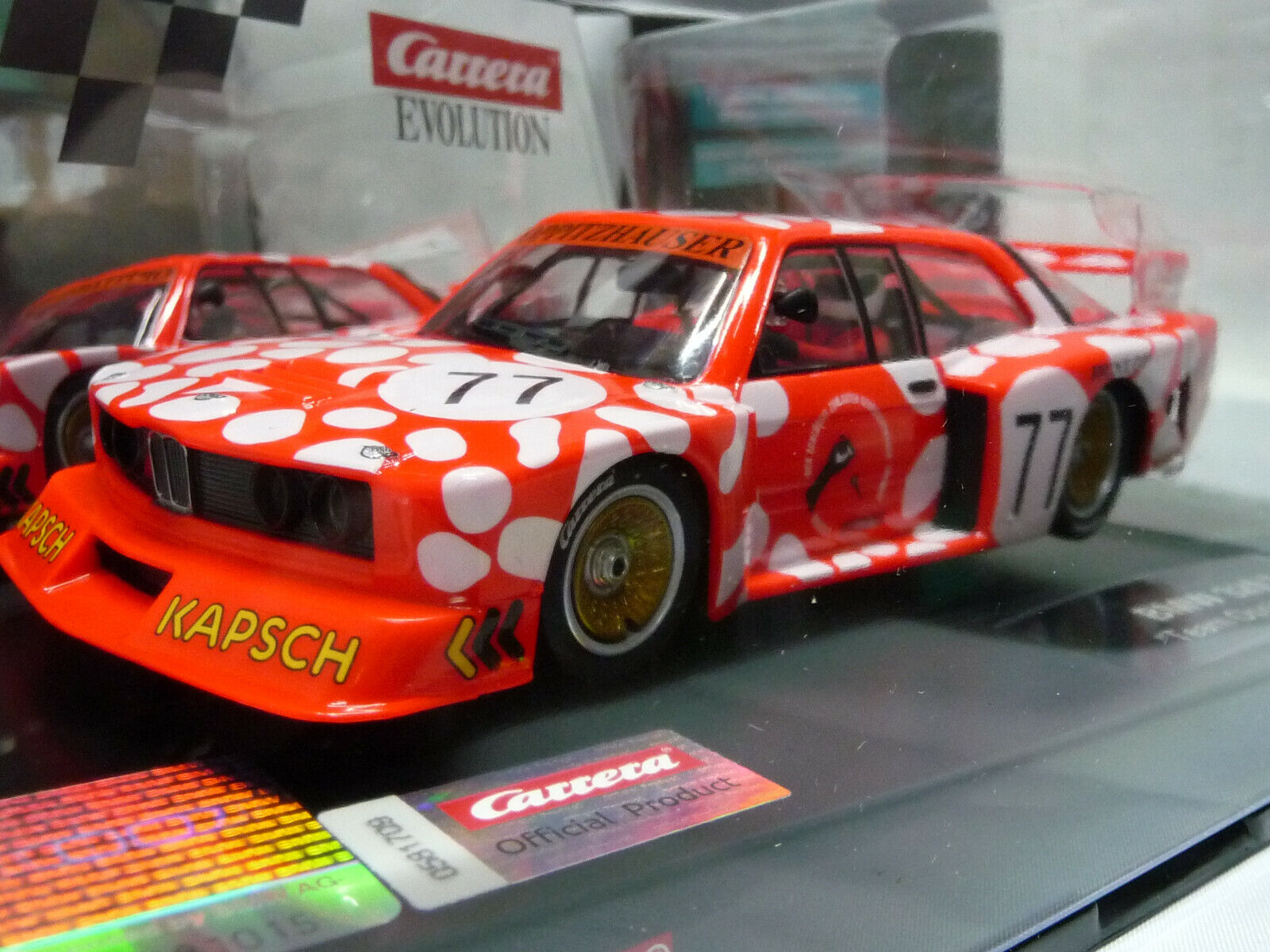 CARRERA - EVOLUTION 1:32 - BMW 320 TURBO TEAM OPPITZHAUSER NO77 - SLOT CAR ALSO SUITS SCALEXTRIC