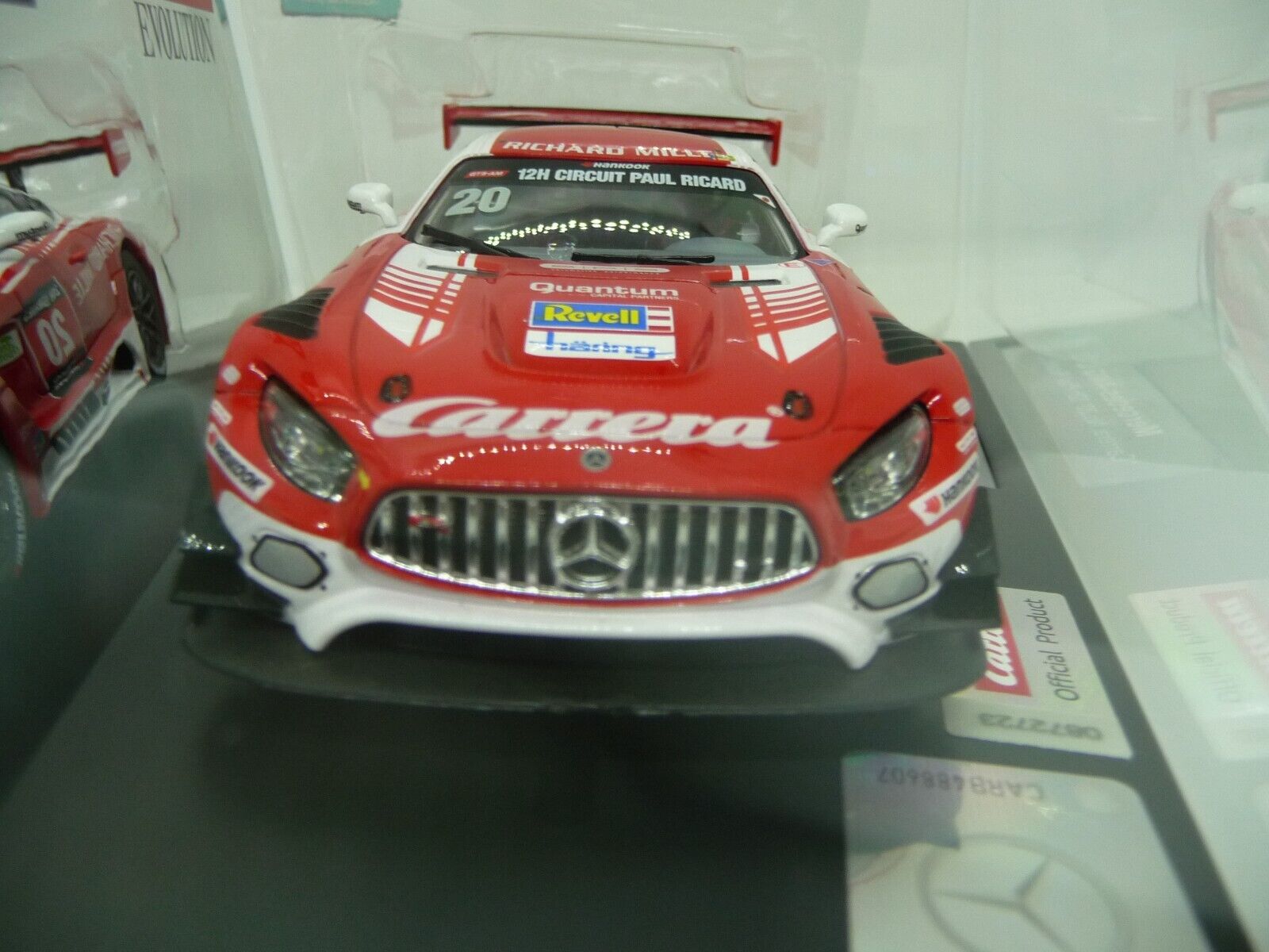 CARRERA - EVOLUTION 1:32 - MERCEDES AMG GT3 CARRERA NO.20 12HR PAUL RICARD - SLOT CAR ALSO SUITS SCALEXTRIC