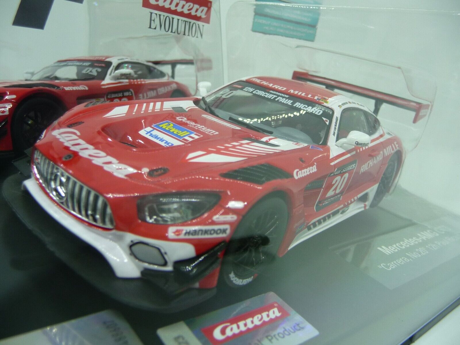 CARRERA - EVOLUTION 1:32 - MERCEDES AMG GT3 CARRERA NO.20 12HR PAUL RICARD - SLOT CAR ALSO SUITS SCALEXTRIC