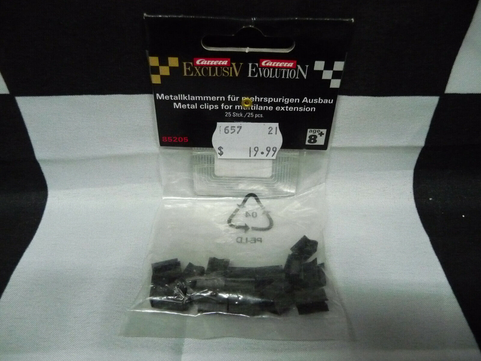 CARRERA - EVOLUTION 1:32 - 85205 METAL CLIPS FOR MULTILANE EXTENSION 25 PCS