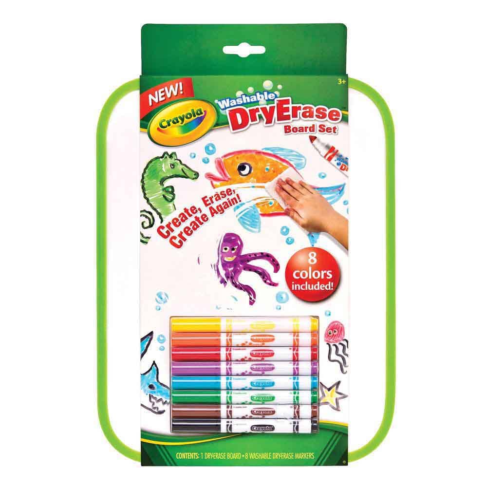 Crayola - Dry Erase Board And 8 Washable Markers