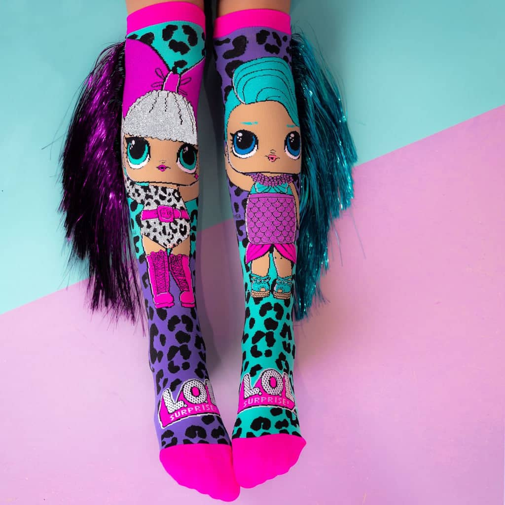 Madmia - Socks Kids & Adults Age 6y+ L.O.L. Surprise! Disco Dolls Knee-high Socks