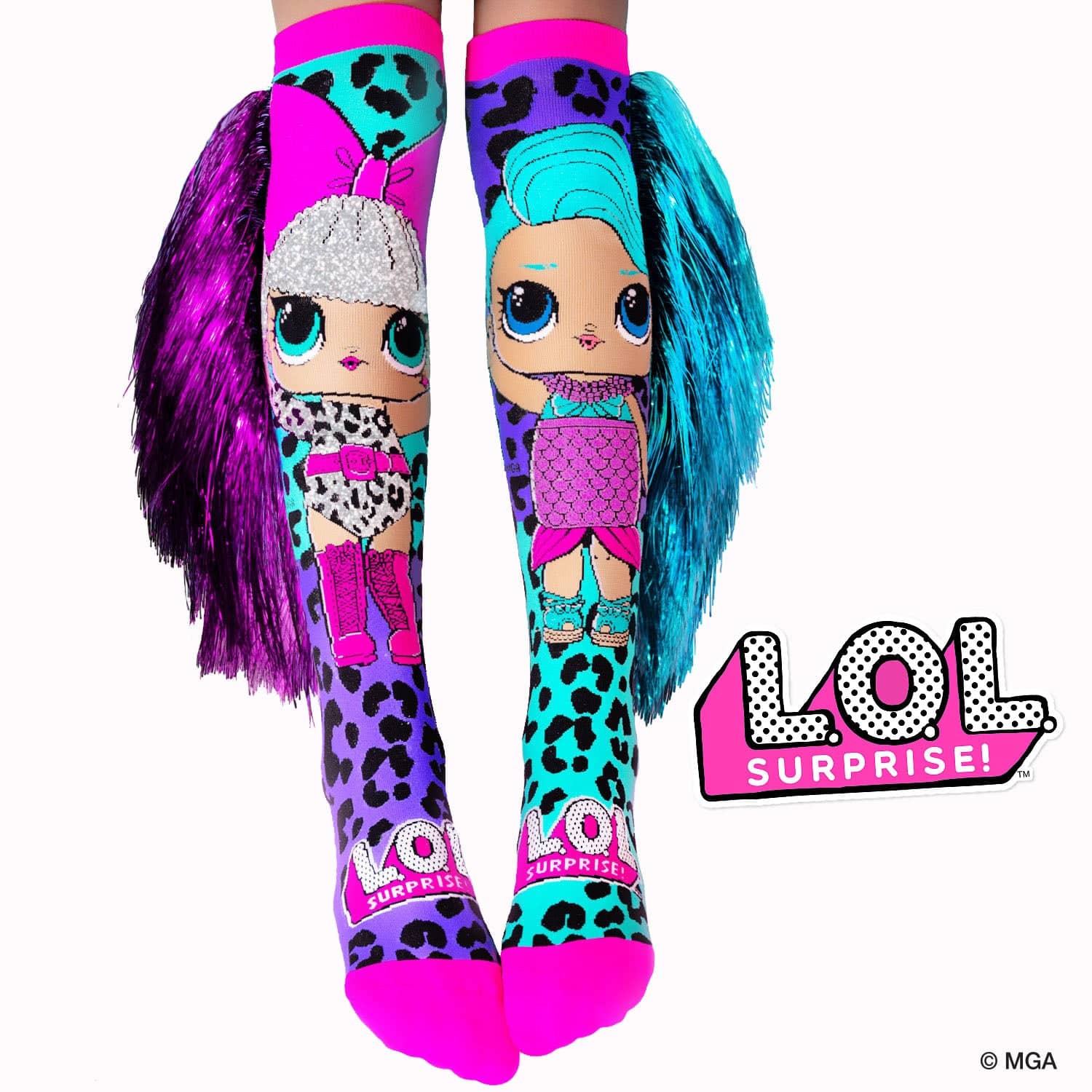 Madmia - Socks Toddler Age 3-5y Lol Disco Dolls Toddler