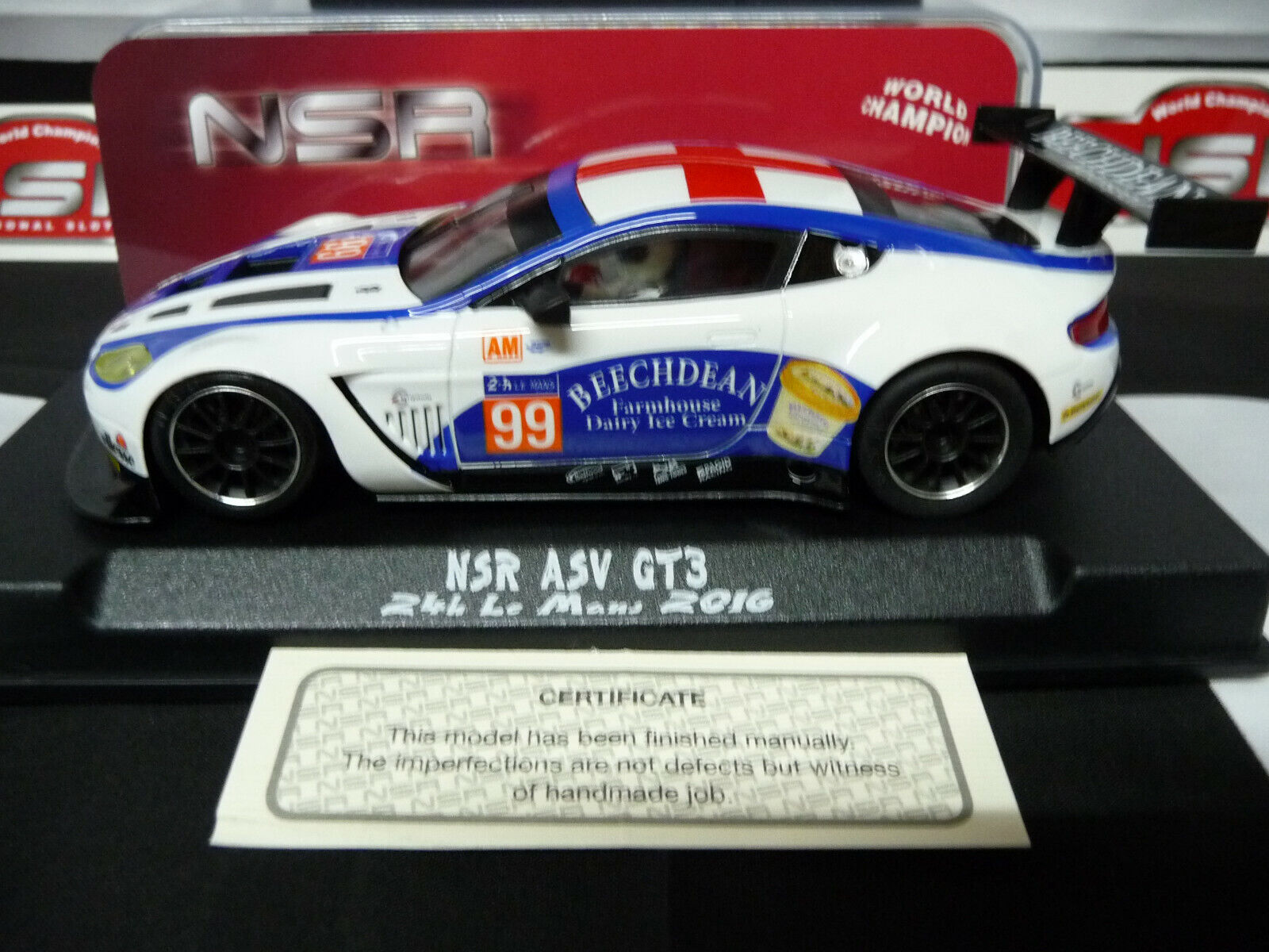 NSR - 1:32 0078AW ASV GT3 LE MANS 24H 2016 NO.99 SLOT CAR ALSO SUITS SCALEXTRIC/CARRERA
