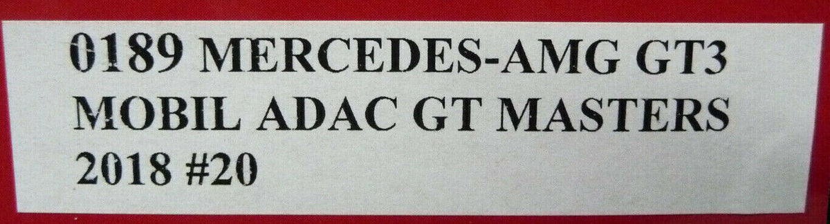 NSR - 1:32 0189AW MERCEDES-AMG GT3 MOBIL ADAC GT MASTERS NO20 SLOT CAR ALSO SUITS SCALEX/CARRERA