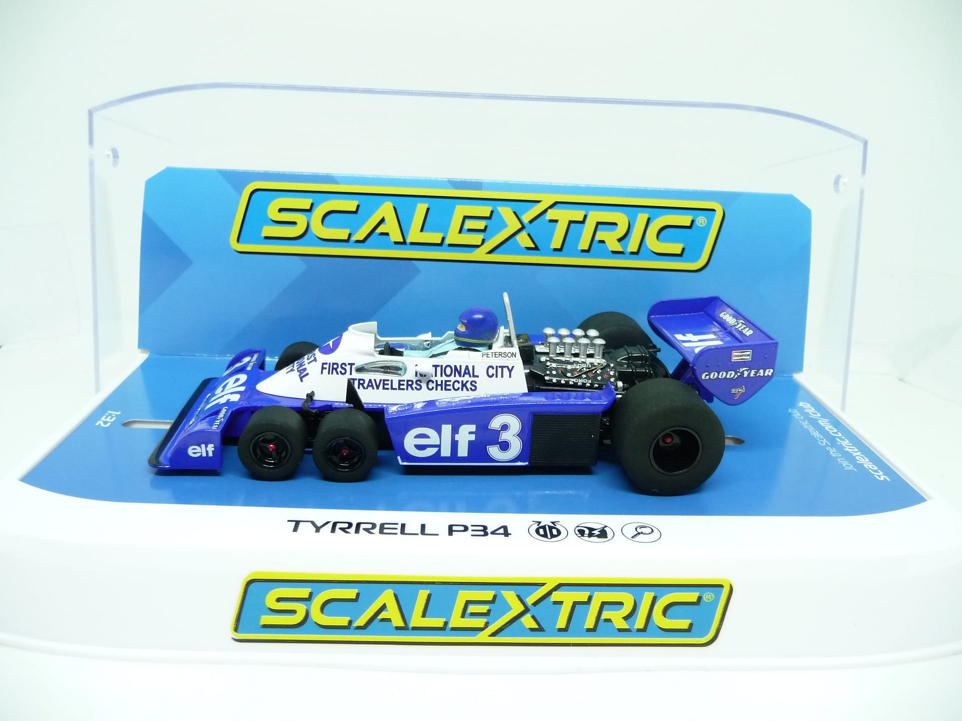 SCALEXTRIC - C4245 TYRRELL P34 1977 BELGIAN GRAND PRIX SLOT CAR ALSO SUITS CARRERA