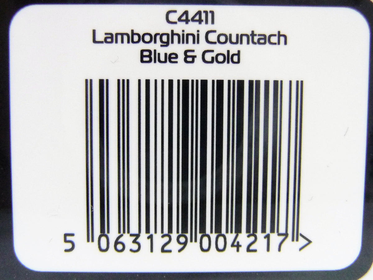 SCALEXTRIC - C4411 LAMBORGHINI COUNTACH - BLUE+ GOLD