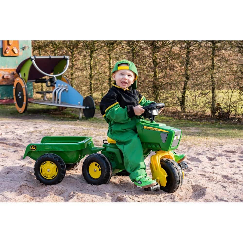 John Deere - ROLLY KID PEDAL TRIKE WITH TRAILER