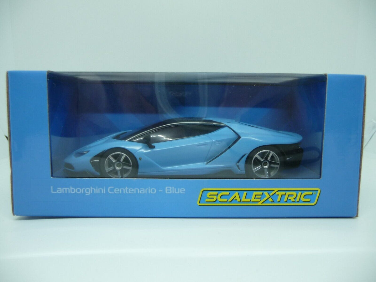 SCALEXTRIC - C4312 1:32 LAMBORGHINI CENTENARIO BLUE SLOT CAR SUIT CARRERA