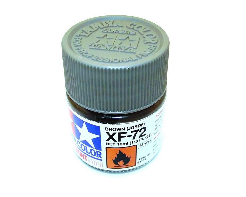 XF-72   TAMIYA ACRYLIC PAINT FLAT BROWN/JGSDF
