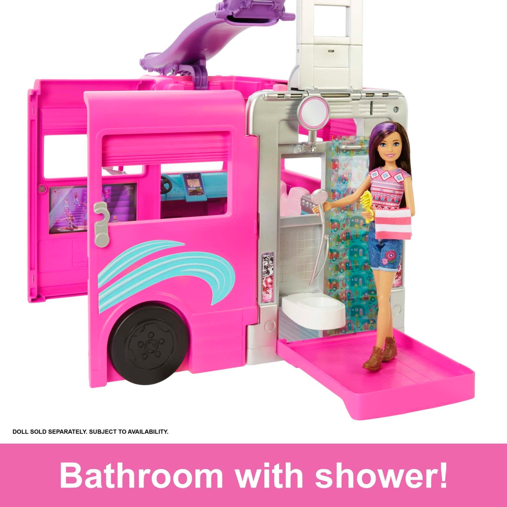 Barbie - Camper Dreamcamper Toy Playset With Pool And 60+ Accessories 2022
