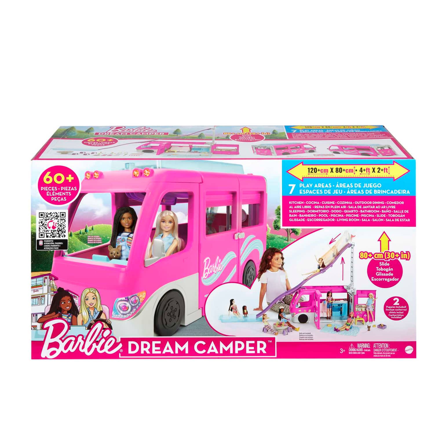 Barbie - Camper Dreamcamper Toy Playset With Pool And 60+ Accessories 2022
